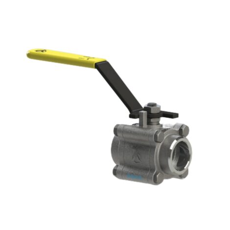 Floating Three Piece Design Ball Valve Lever Operated