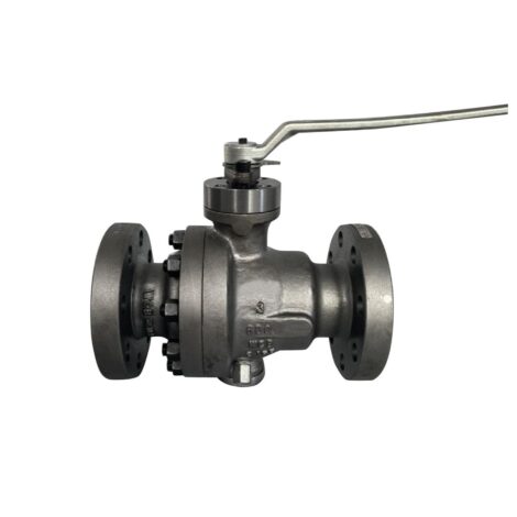 Trunnion Two Piece Design Ball Valve Reduce or Full Bore Lever Operated